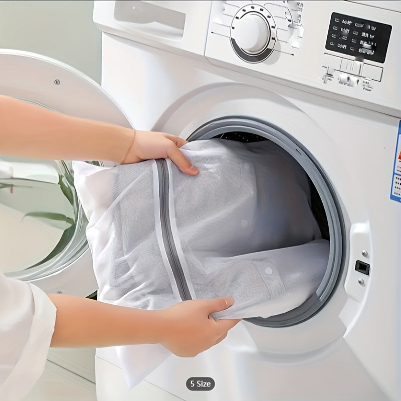 4pcs Delicate Laundry Bags with Zipper - Set of 4 - Anti-Deformation - Perfect for Blouses, Bras, Hosiery, Stockings, Underwear, and Lingerie - Travel and Washing Machine Safe - 15.7x11.8in/40x30cm