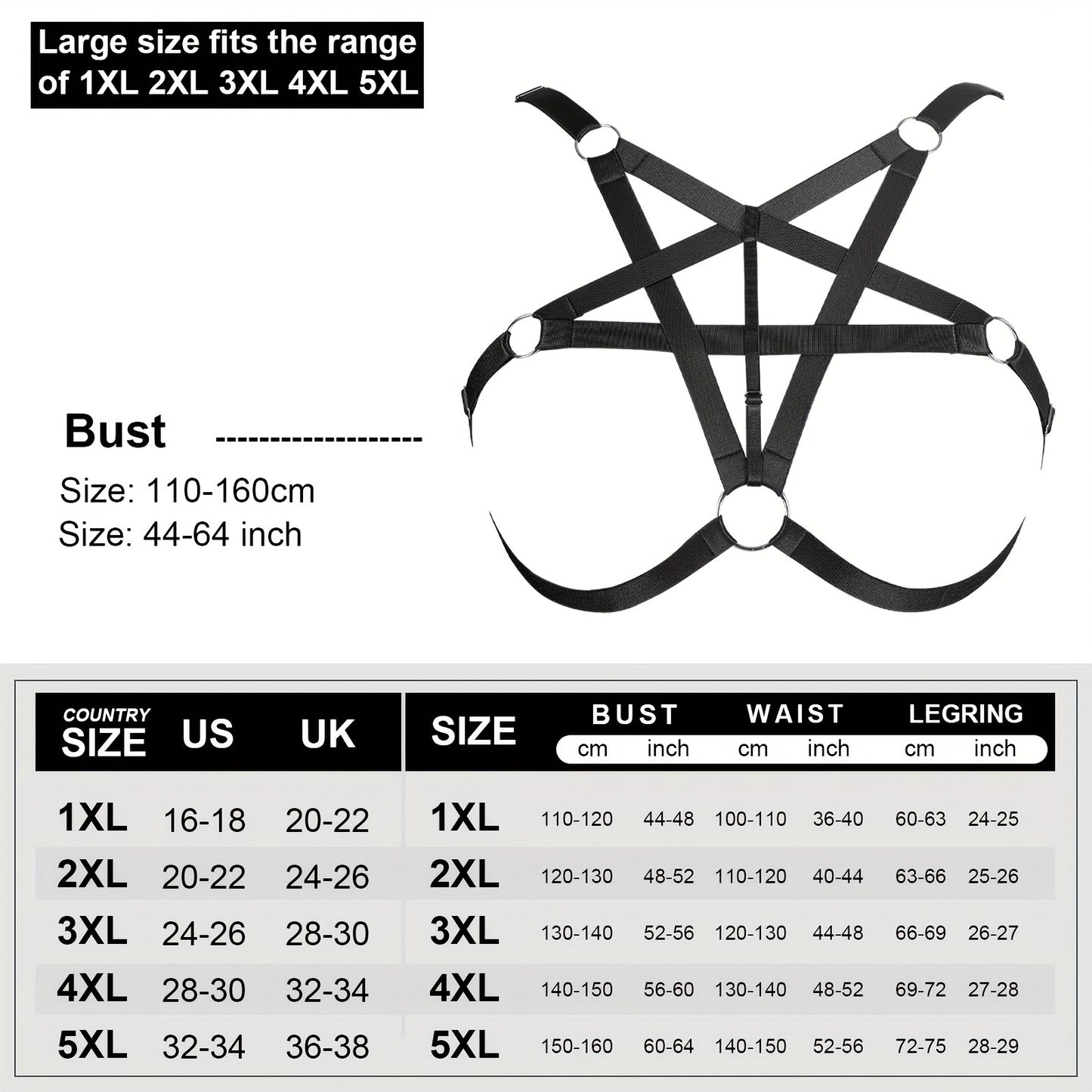 Sexy Strappy Cage Bra For Women Plus Size Harness Bra Hollow Out Elastic Cage Bras Bandage Bralette Bra For Women