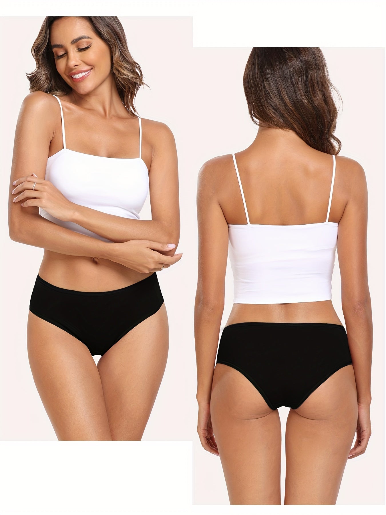 7PCS S-XXL Pure Cotton Women's Low Waisted Panties, Women's Underwear, Comfortable Women's Panties, Women Lingerie