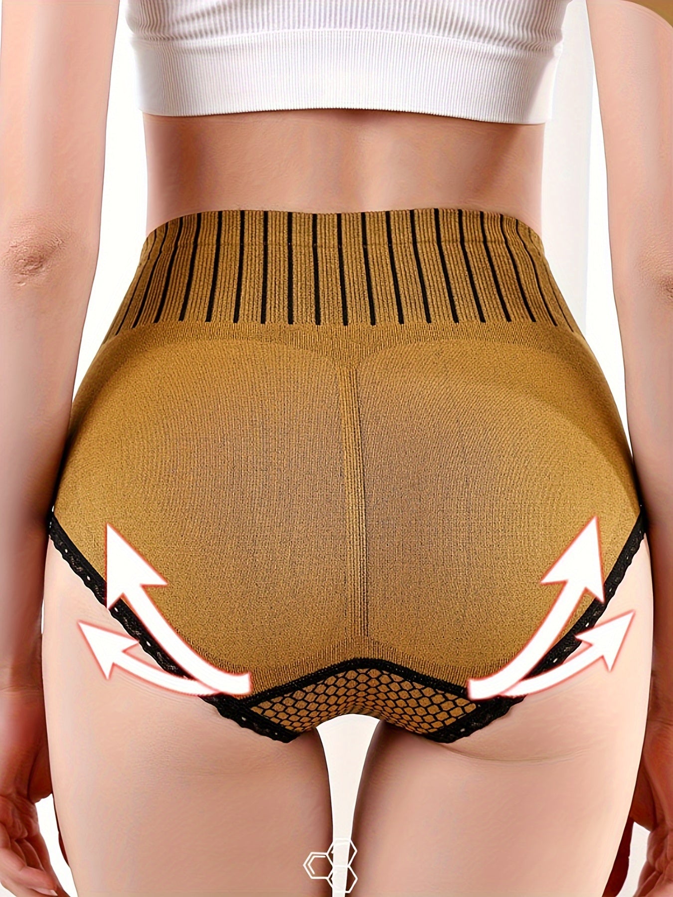 7pcs Elastic Women's Panties, High Waist Panties, Home Travel Panties, Quick Dry Panties, Women's Panties, Elastic Panties