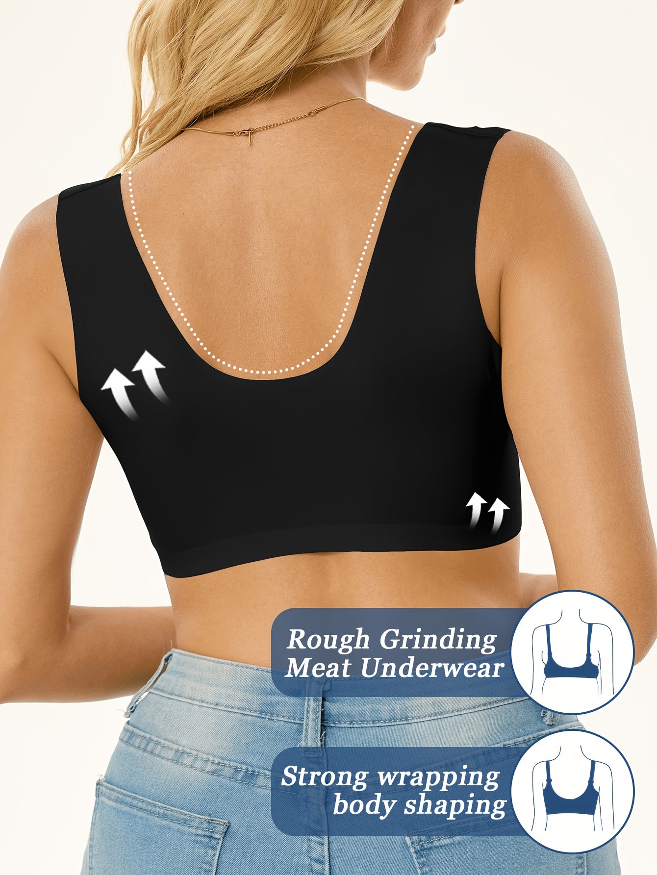 6pcs Of Women's Lace-trimmed, Wire-free Front-clasp Bras - Comfortable, Seamless Casual Attire, Soft And Breathable Fabrics for Sexy And Elegant Lingerie, Bra And Panty Sets for Women, Under Wire Bras for Women Push Up Heavy