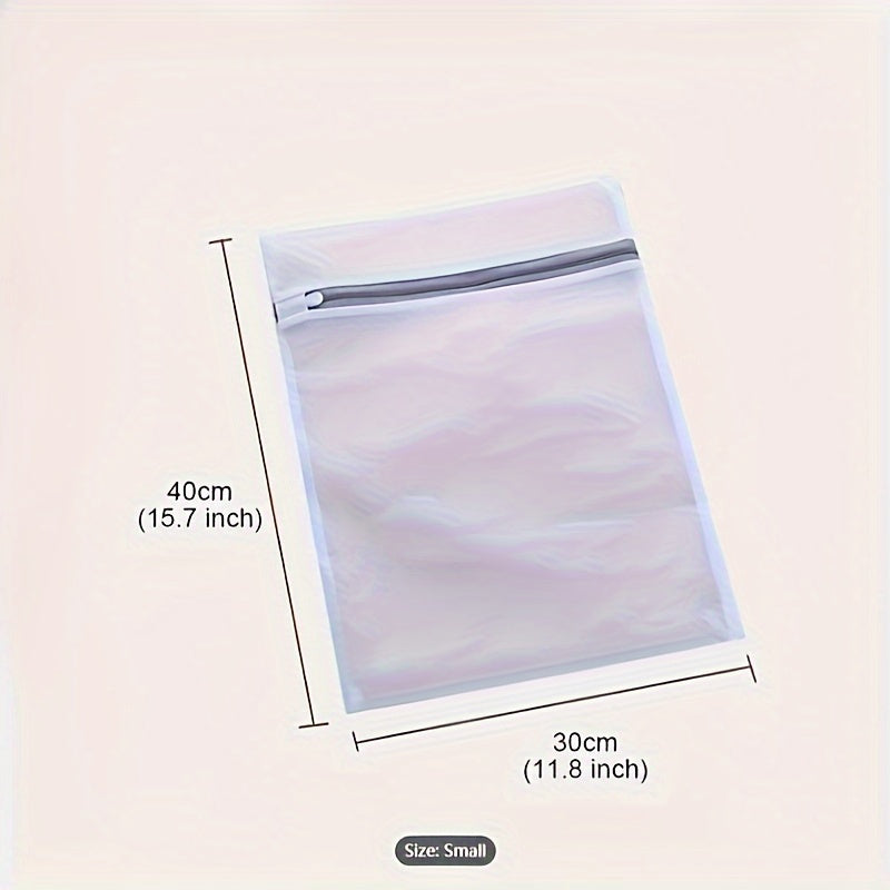 4pcs Delicate Laundry Bags with Zipper - Set of 4 - Anti-Deformation - Perfect for Blouses, Bras, Hosiery, Stockings, Underwear, and Lingerie - Travel and Washing Machine Safe - 15.7x11.8in/40x30cm
